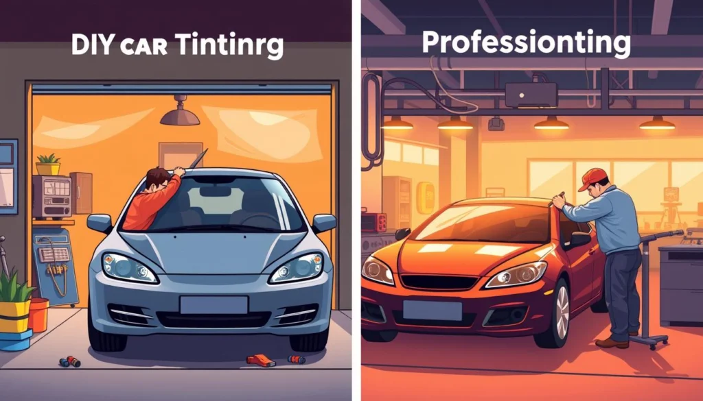 DIY vs. professional tinting time comparison