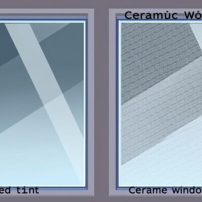 difference between dyed and ceramic window tint