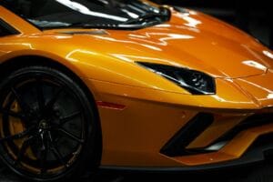 orange sports car