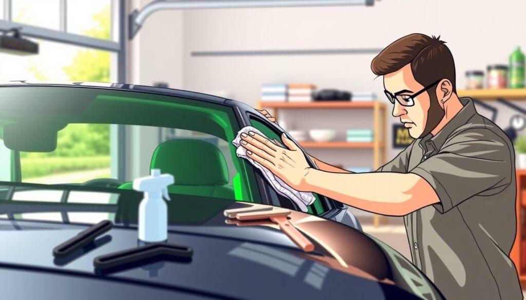 window tint cleaning process